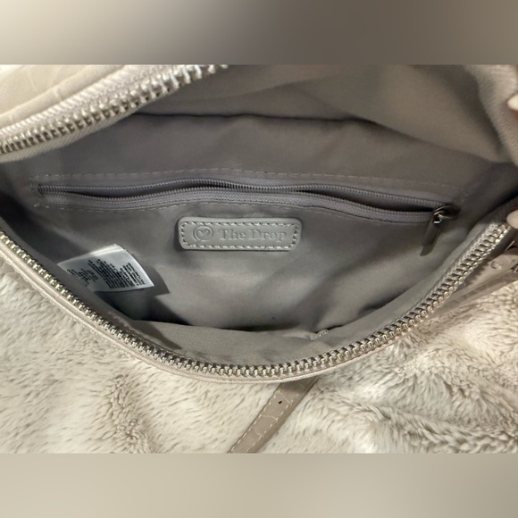 The Drop Gray Crocodile-Embossed Women's Preston Belt Bag - Picture 3 of 3